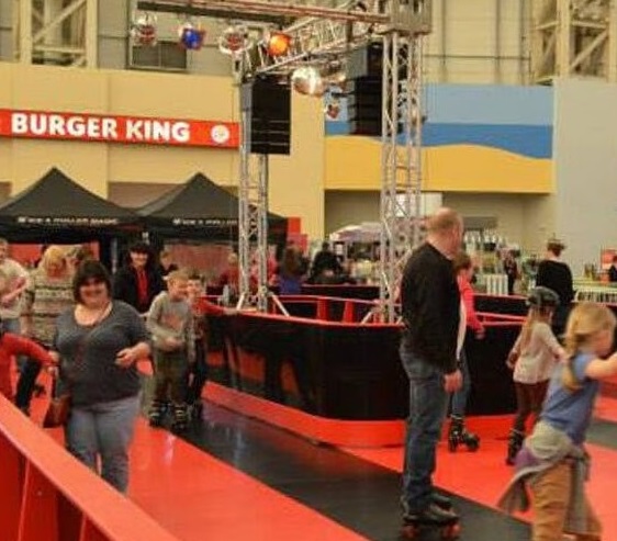 burger king at roller skate rink hire